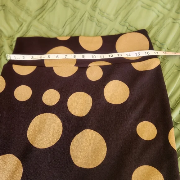 LulaRoe brown polka dot skirt. Size XL - Picture 8 of 8